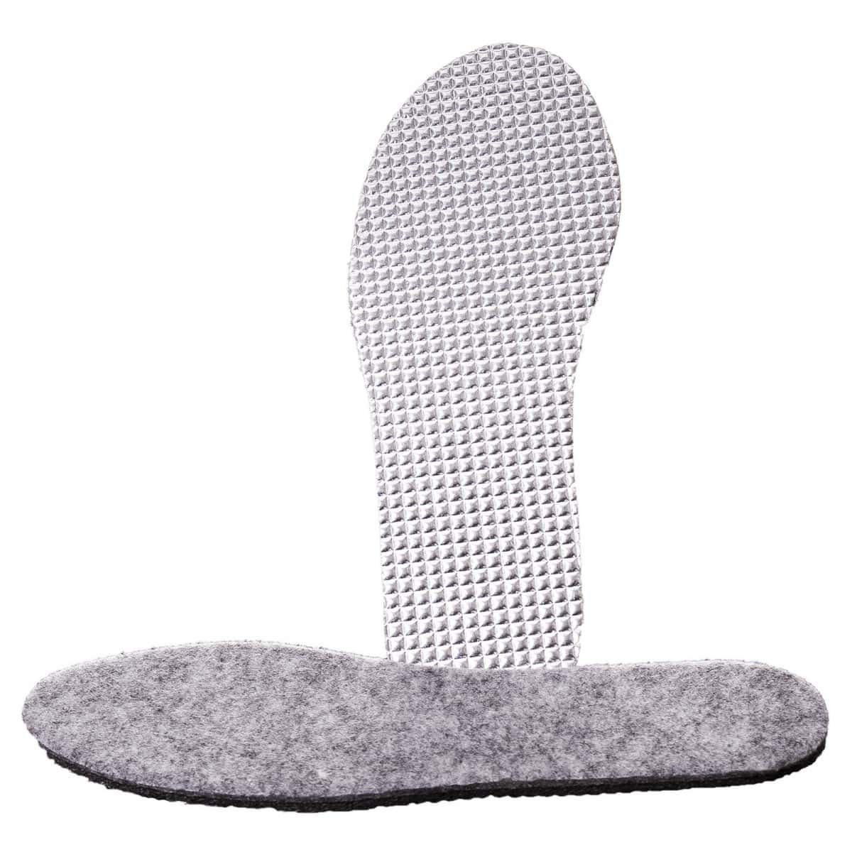 Sohlen24 Filzsohlen Filz Schuheinlagen Einlegesohlen Alutherm Thermo (Packung, 1 Paar), Universalgröße