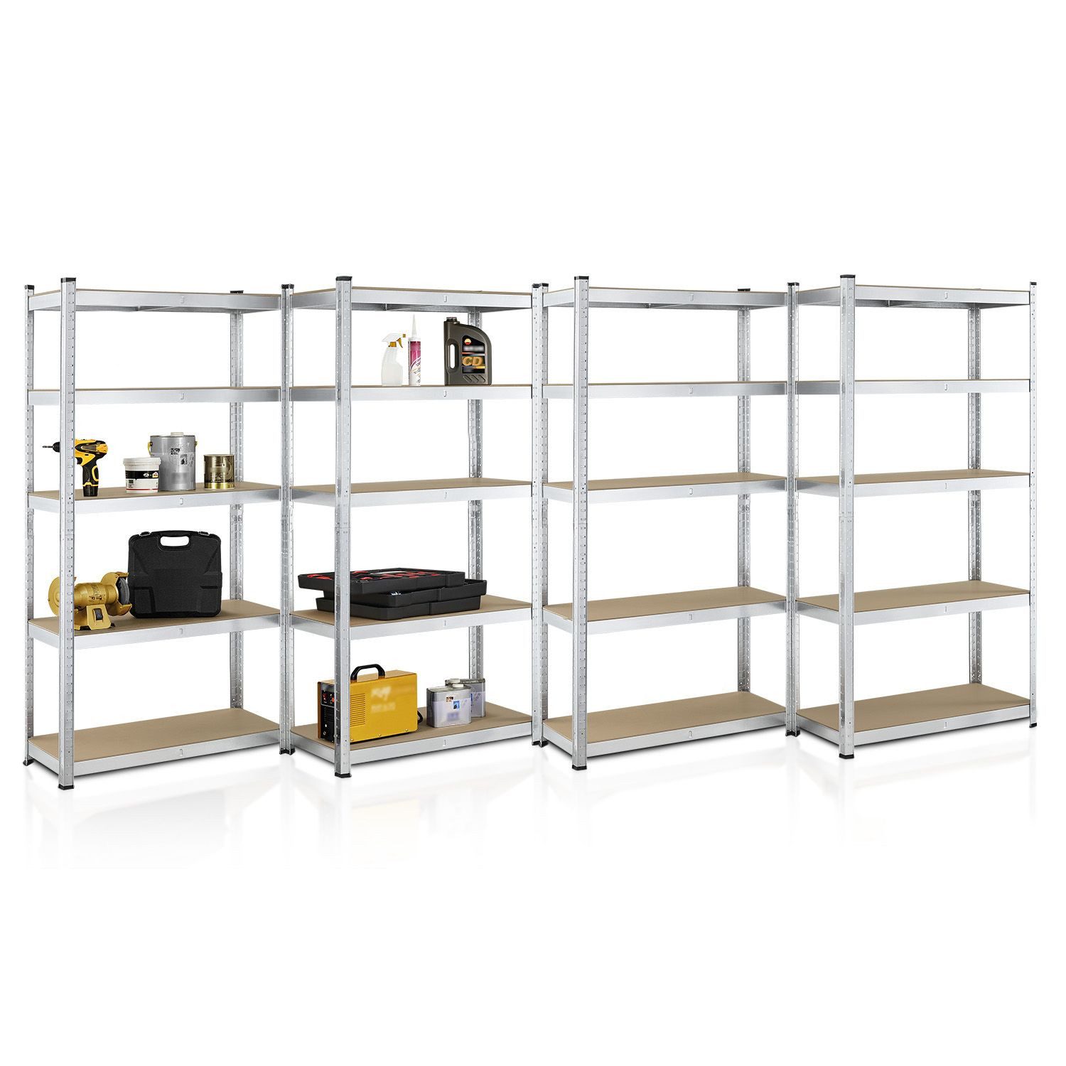 Juskys Schwerlastregal Basic, 4-tlg., Regalsystem mit günstig online kaufen