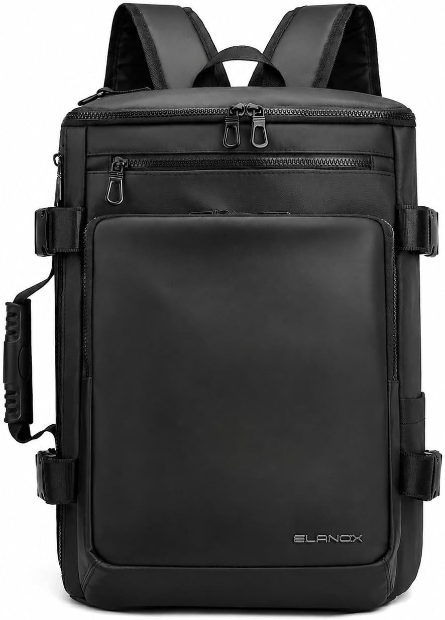 ELANOX Notebookrucksack ELANOX® 3 in 1 Laptop-Rucksack bis 17 Zoll, Rucksack, Schultertasche