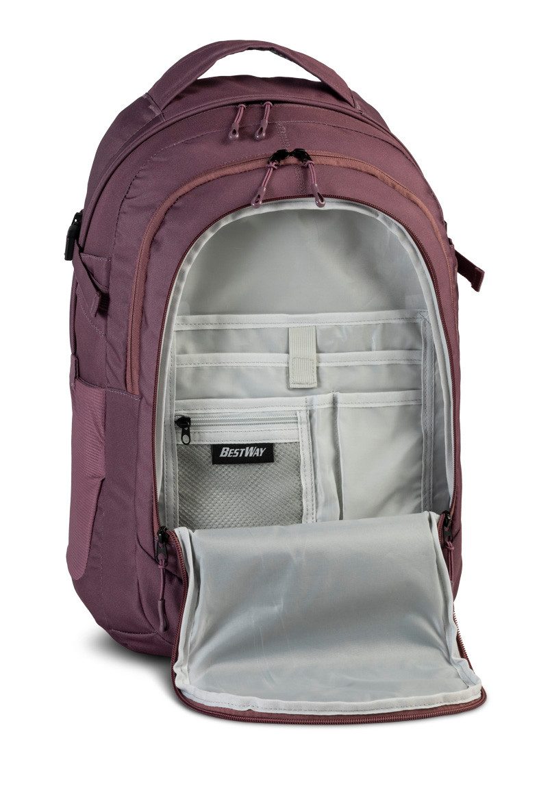 BESTWAY Schulrucksack BestWay Rucksack mit zwei Hauptfächern und Brustgurt