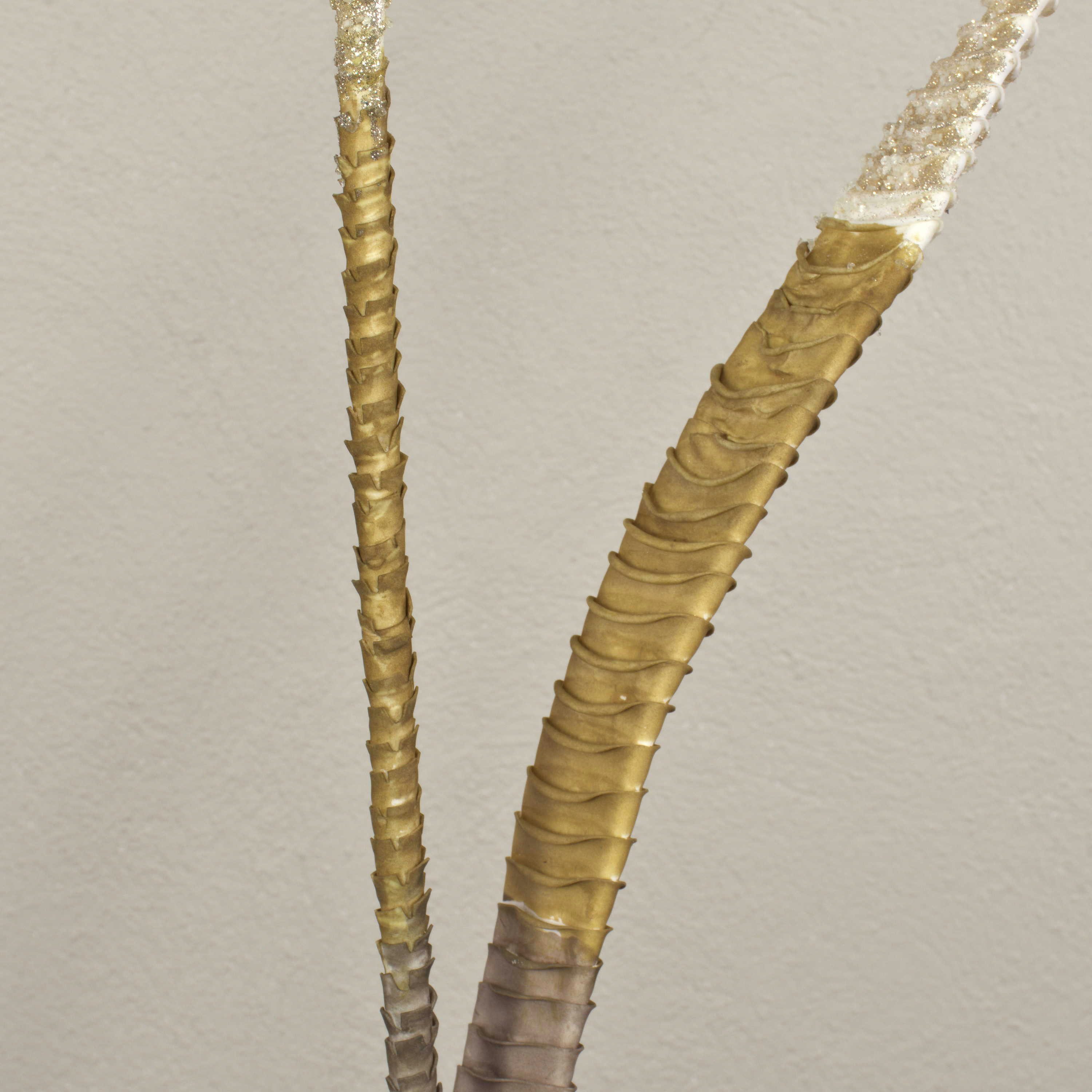 Kunstzweig Kunst Aloe aristata Blätter ALESANDRO, Glitzer, braun-Gold, 95cm Aloe (Aloe aristata), artplants, Höhe 95.0 cm