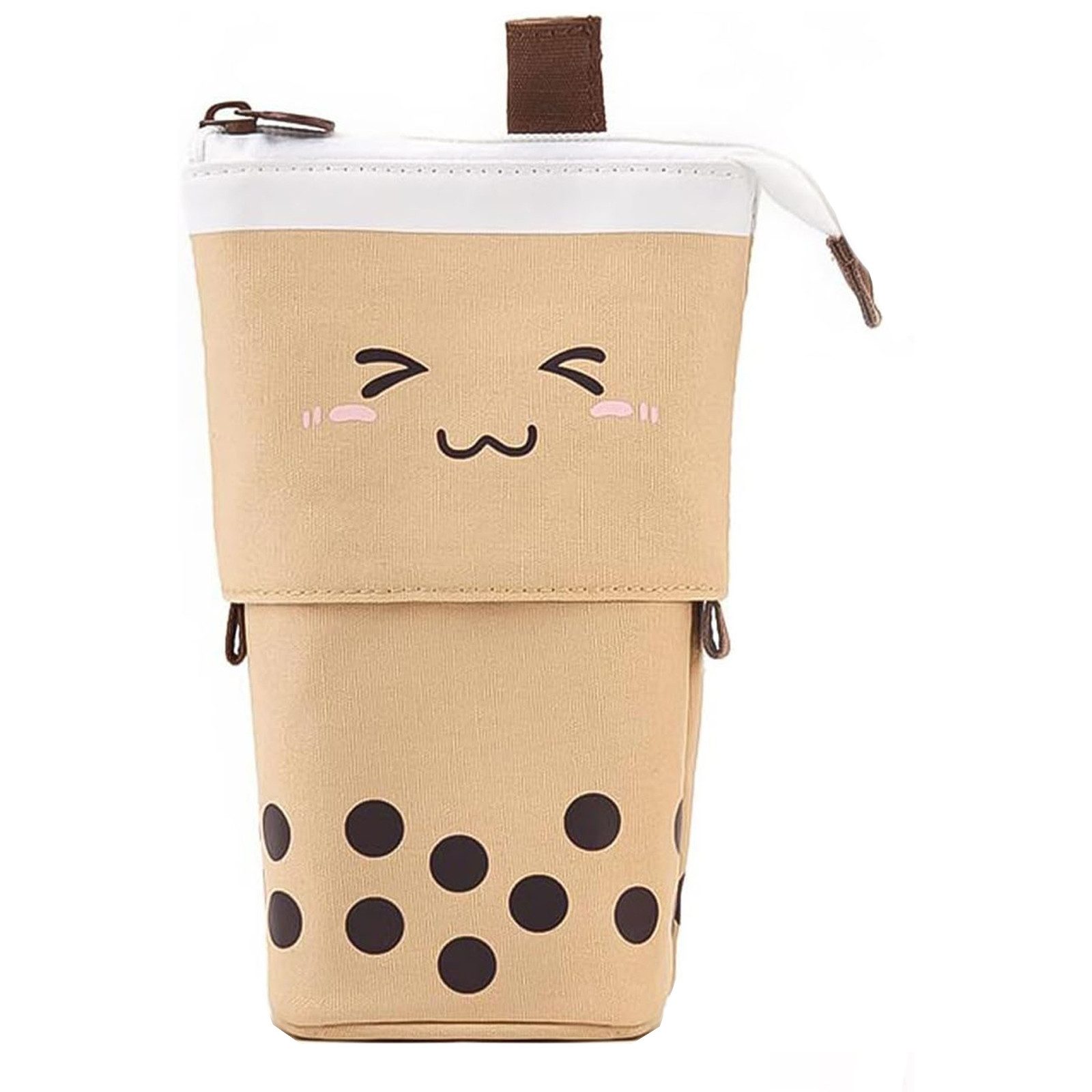 OKWISH Federmäppchen Stifteetui Federtaschen Schreibgeräteetui Stifttasche süß, (stehende einziehbare Federtasche mit Reißverschluss, 1-tlg., Schreibwarenbeutel Schreibwarenaufbewahrung), für Damen Herren Schule Büro Arbeit Studenten Mädchen Jungen Geschenk