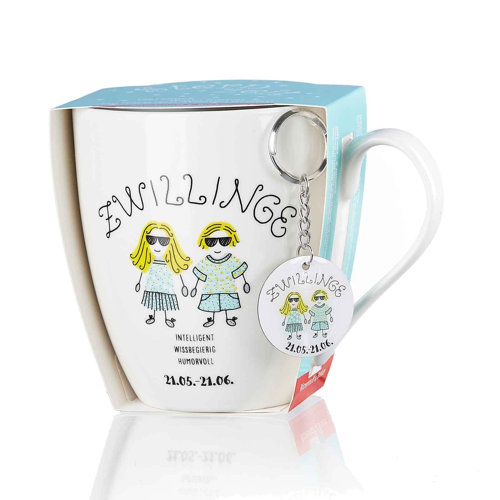 Ritzenhoff & Breker Tasse Astro Jumbotasse Zwillinge 650 ml, 1-tlg., Porzellan