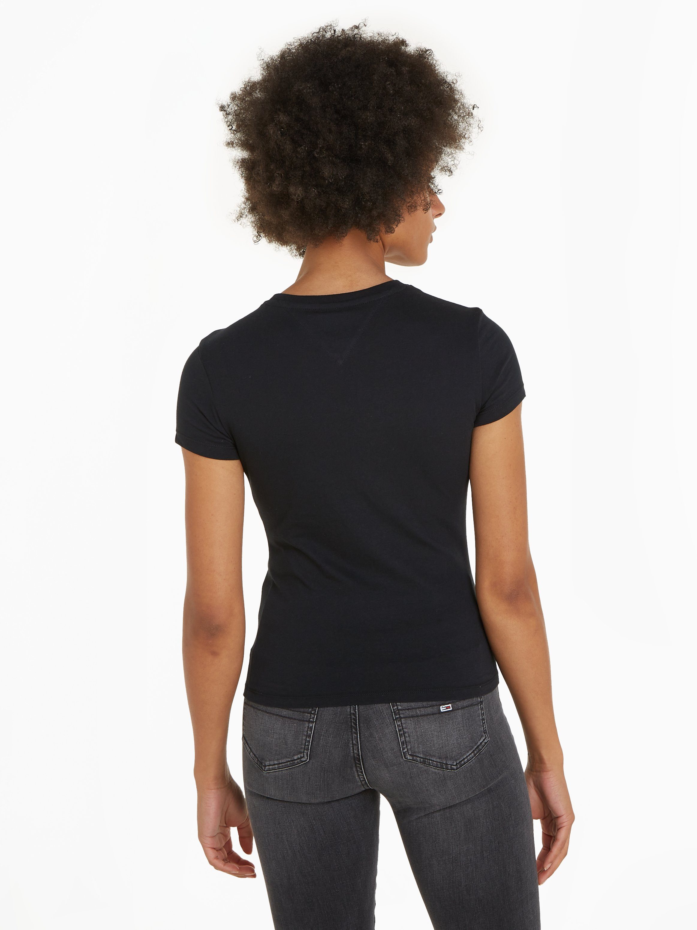 Tommy Jeans Rundhalsshirt Rib Slim Essential günstig online kaufen