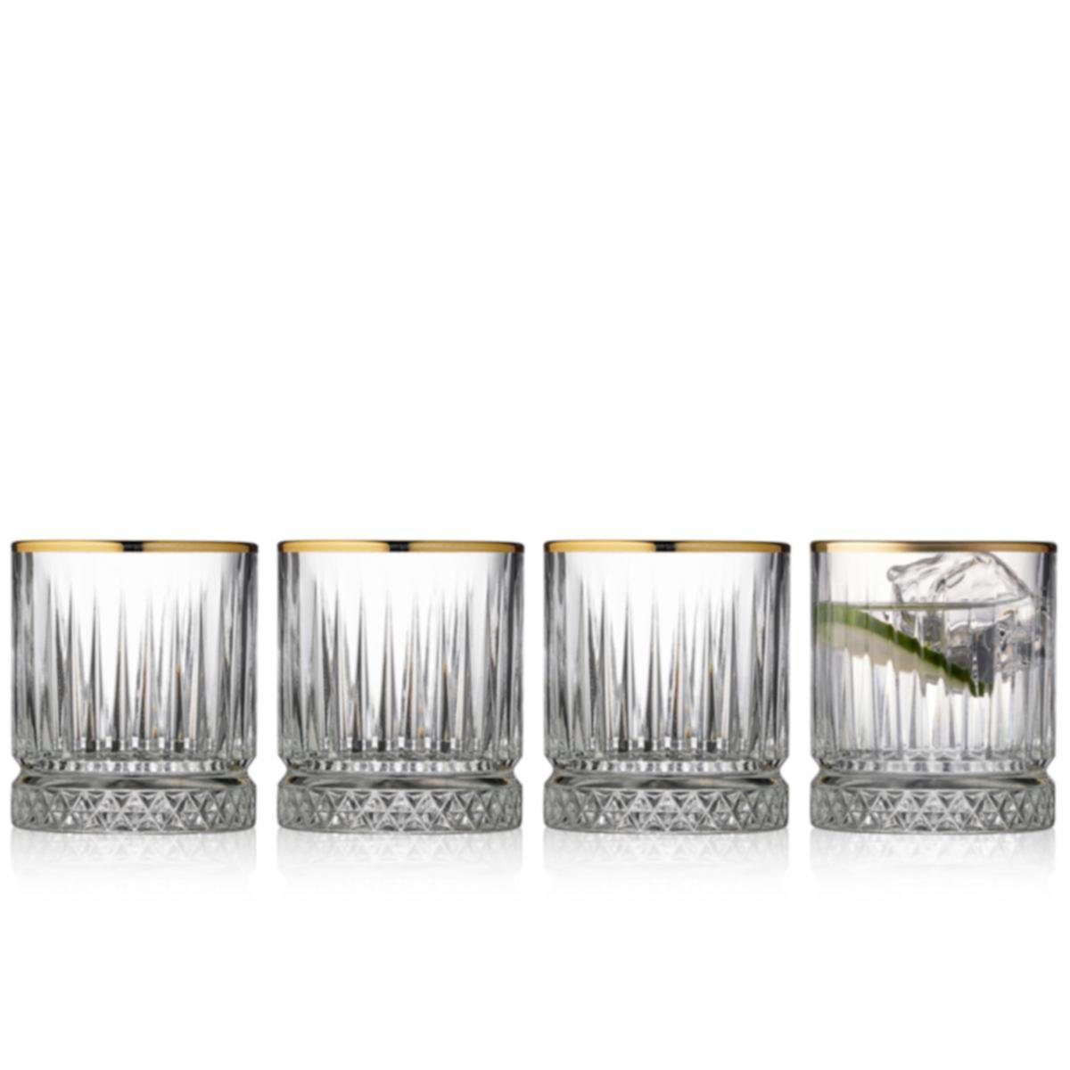 LYNGBY-GLAS Whiskyglas Lyngby Firenze Whisky Glas mit Goldrand 4er Set, Glas mit Goldrand. € 26,95