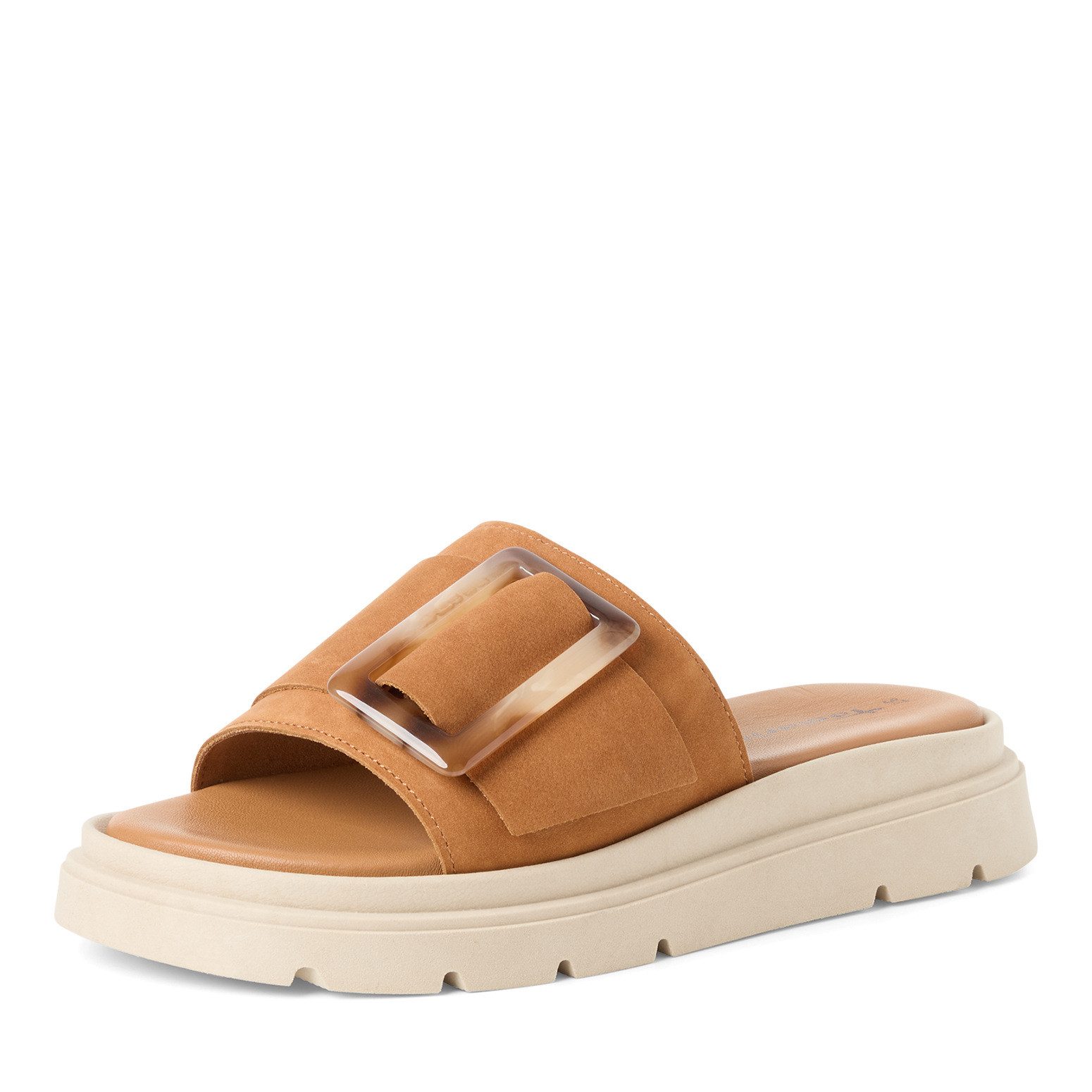 Tamaris Tamaris Damen Pantolette 1-27234-44-307 COGNAC NUBUC Pantolette