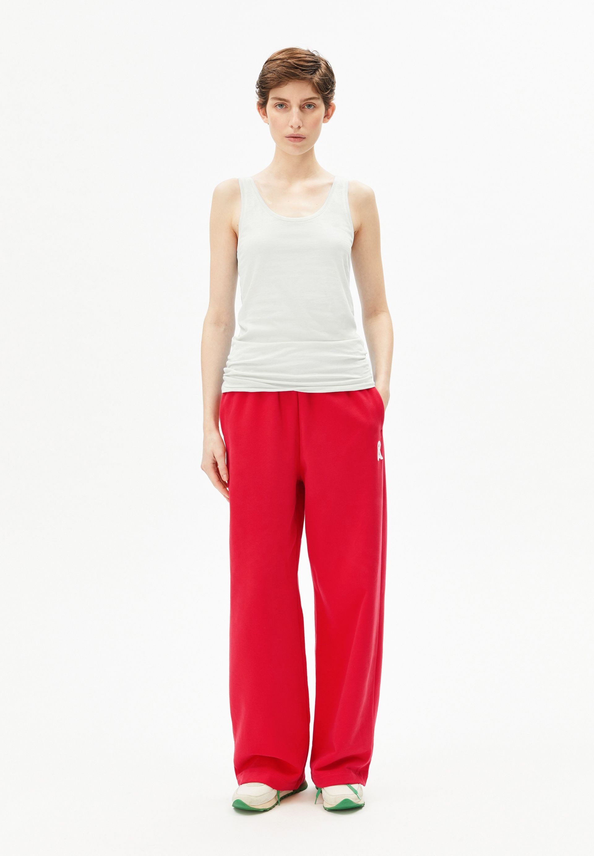 Armedangels Shirttop SINGLE JERSEY Top aus Bio-Baumwolle (Slim Fit) Tiefer Rundhalsausschnitt
