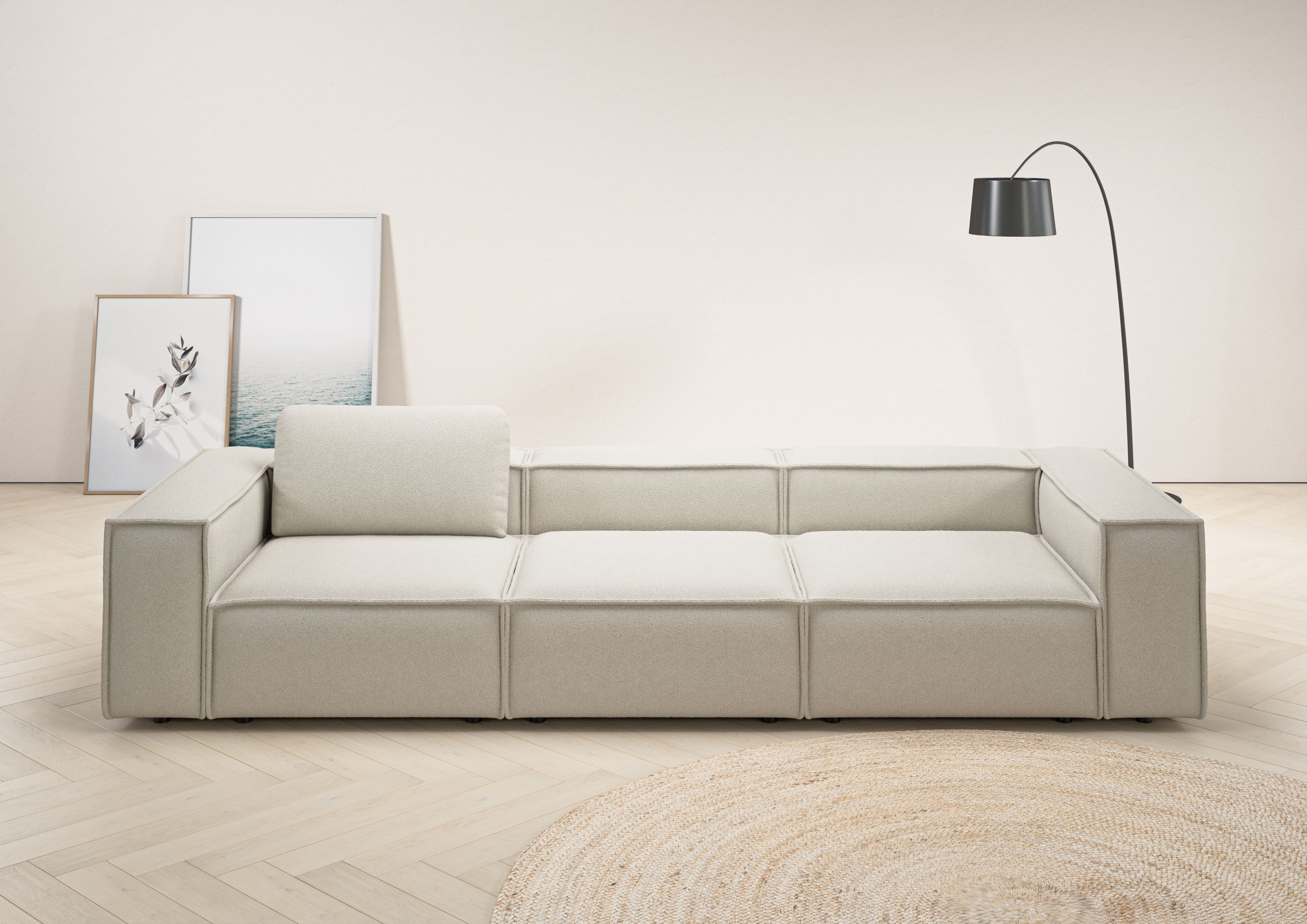 Places of Style 3,5-Sitzer Watertown, modernes Big-Sofa XXL, 336 cm Breite, auch in Feincord, Riesiges Designersofa mit viel Platz & weichen Bezügen in Trendfarben