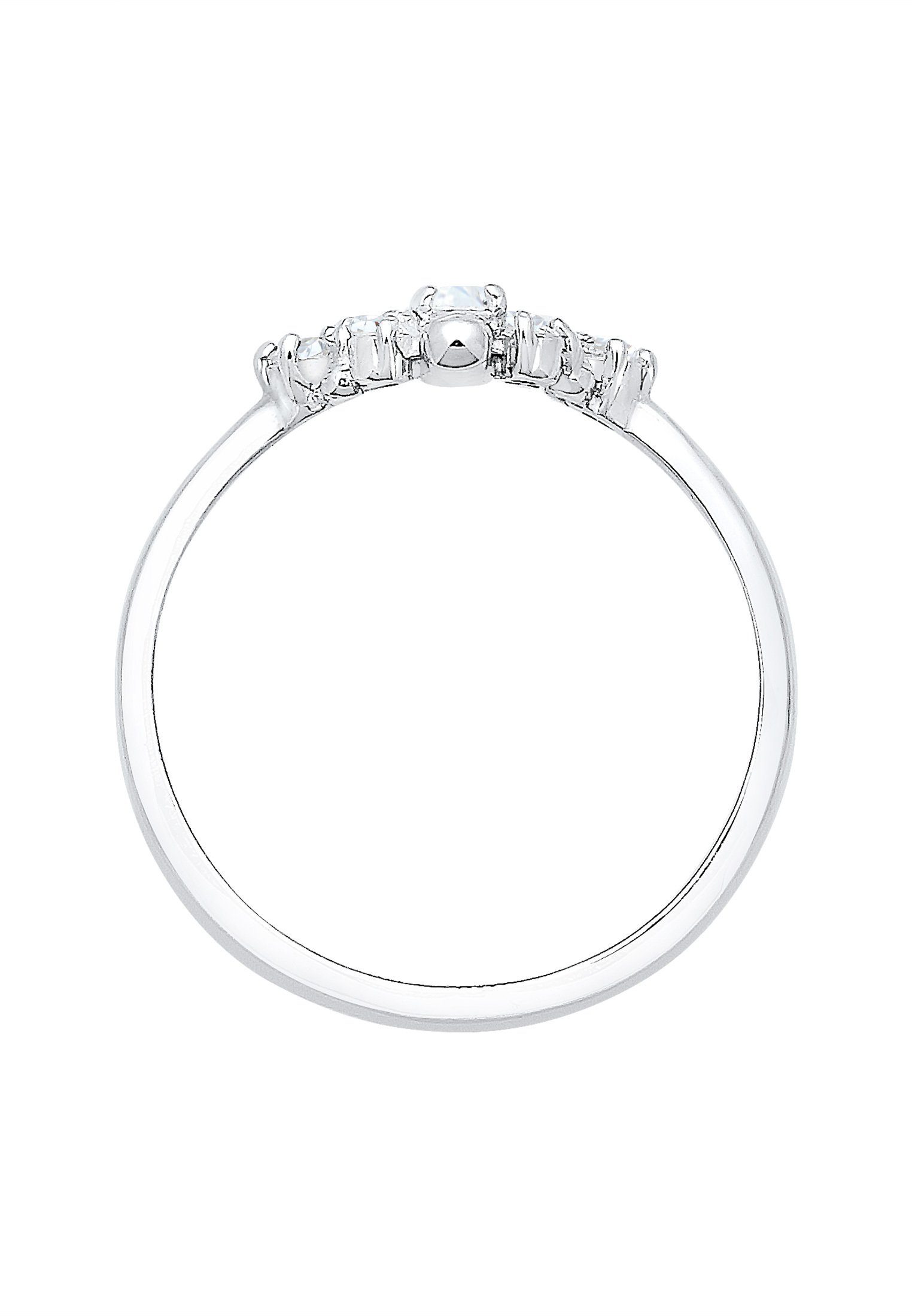 Elli Verlobungsring Verlobungsring Zirkonia Weiß 925 Sterling Silber