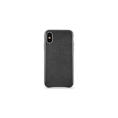 KMP Creative Lifesytle Product Handyhülle Echtleder Schutzhülle für iPhone X Black 5,8 Zoll