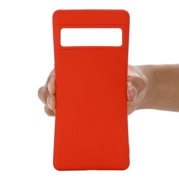 CoverKingz Handyhülle Hülle für Google Pixel 7 Pro Handyhülle Silikon Case Bumper Handy 17,01 cm (6,7 Zoll), Schutzhülle Handyhülle Silikoncover Softcase farbig