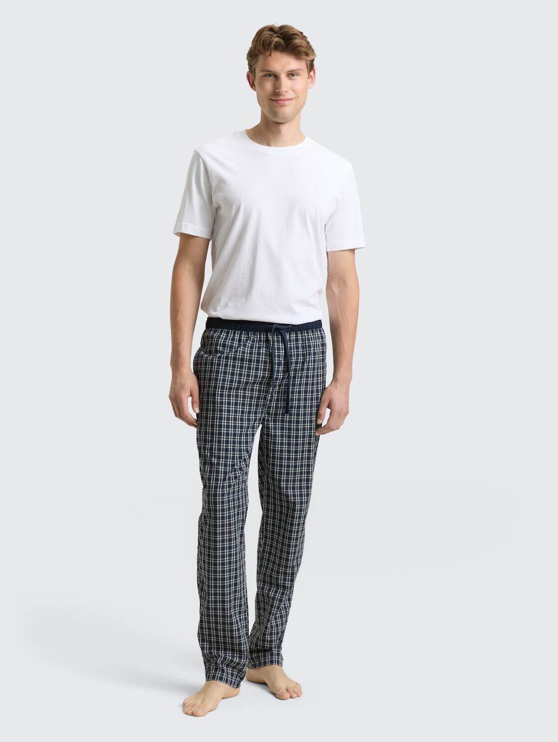 TOM TAILOR Pyjamahose Unterwäsche Pyjama-Hose aus Baumwolle mit Karomuster günstig online kaufen