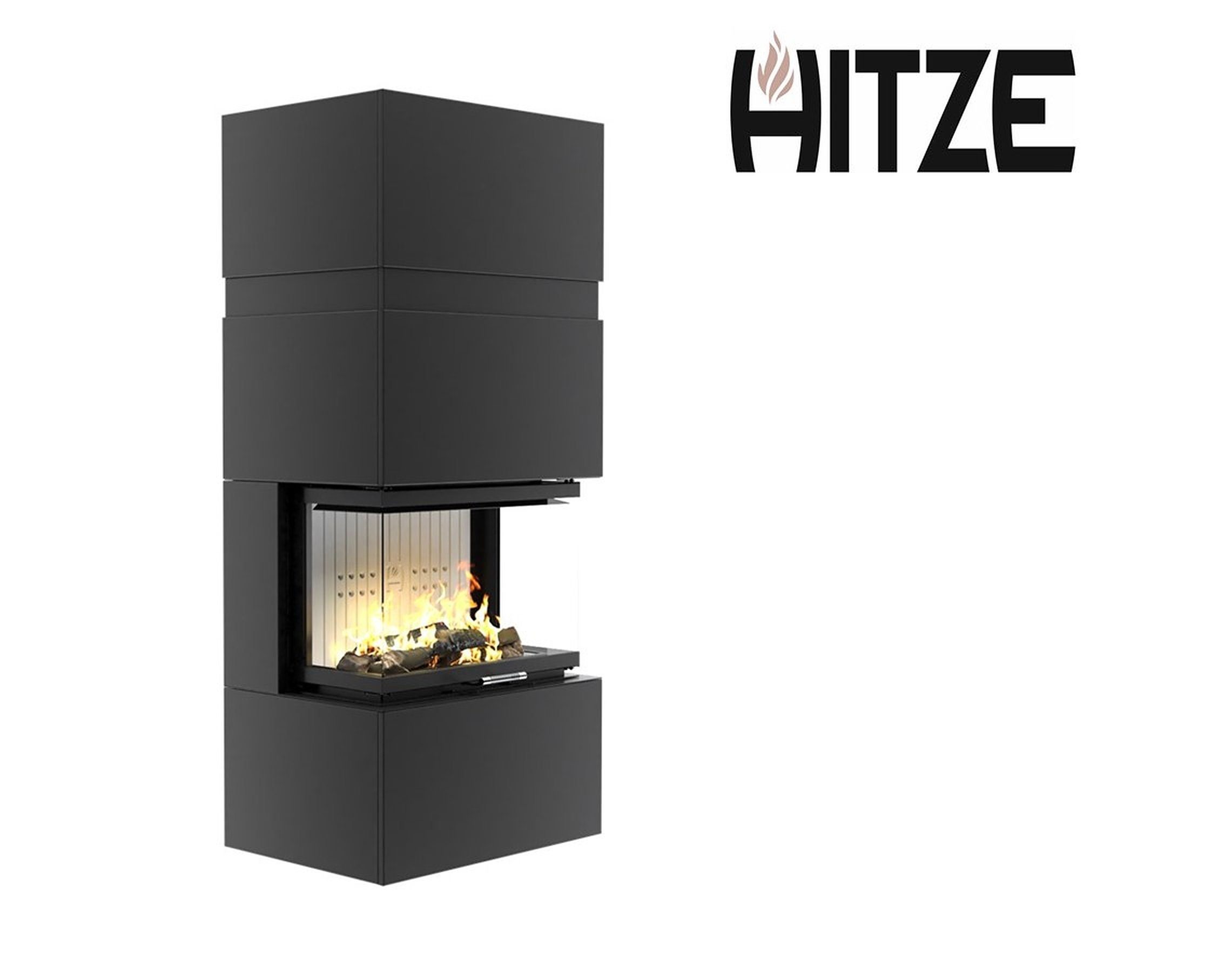 Hitze Kaminofen Hitze TRINITY 80x35x53.G Kaminbausatz BImSchV II BAUART1