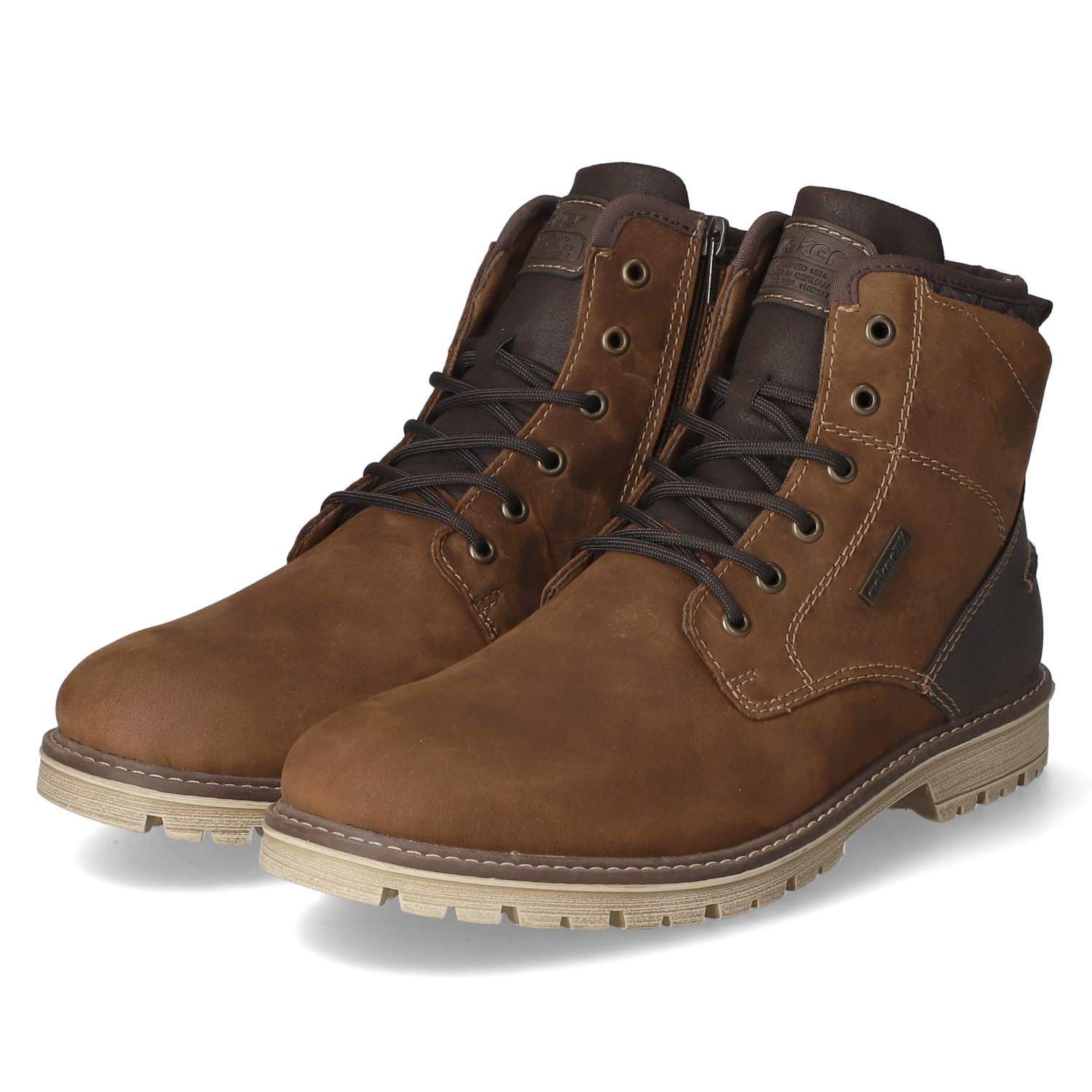 Rieker Rieker F3614-25 Herren Leder und Synthetik braun Schnürstiefel
