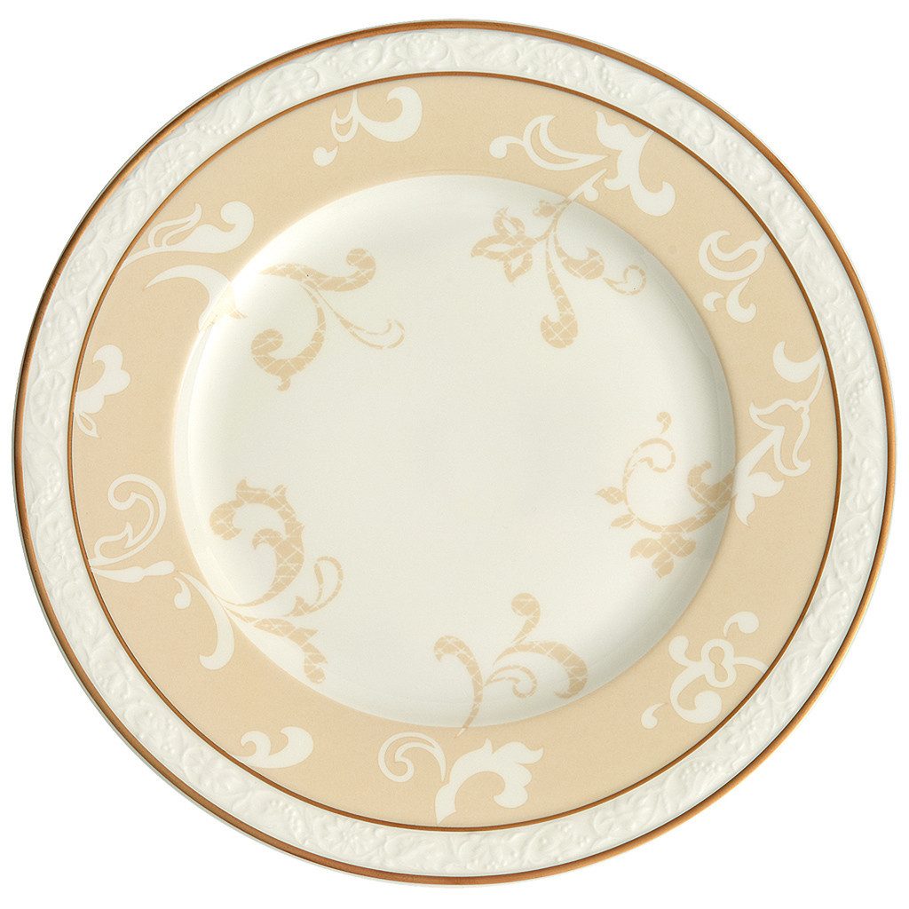 Villeroy & Boch Signature Frühstücksteller Ivoire Frühstücksteller, (1 St), Premium Bone Porcelain, spülmaschinenfest, Made in Germany