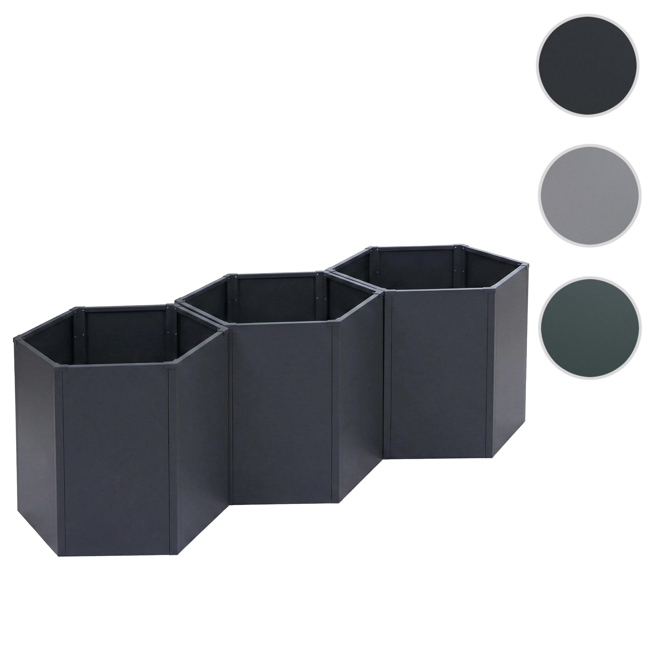 MCW Hochbeet MCW-P64-3S (Set, 3er-Set), Kratzfest und pflegeleicht