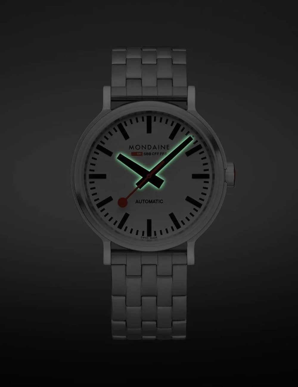 MONDAINE Automatikuhr Mondaine MST.4161B.SJ Herrenuhr SBB Original Automatik 41mm 3ATM Mondaine MST.4161B.SJ Herrenuhr SBB Original Automatik 41mm 3ATM