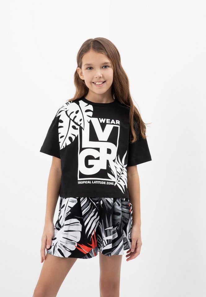Gulliver T-Shirt mit großem Kontrastprint, Angenehm zu tragen durch  superweiche Baumwolle