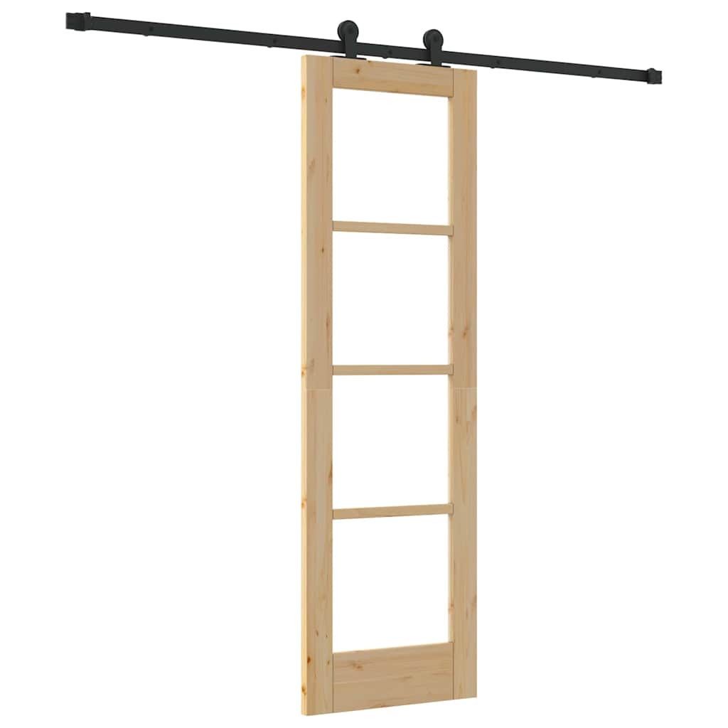 vidaXL Haustür Schiebetür ORKDAL Natur 61 x 198,5 cm (1-St)