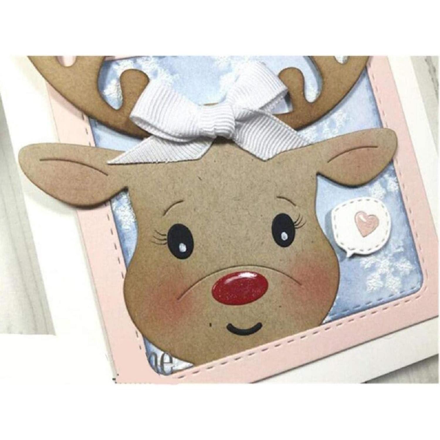LuxusKollektion Motivstanzer Stanzschablone Hirsch Box Scrapbooking DIY Weihnachten Festival Dekor
