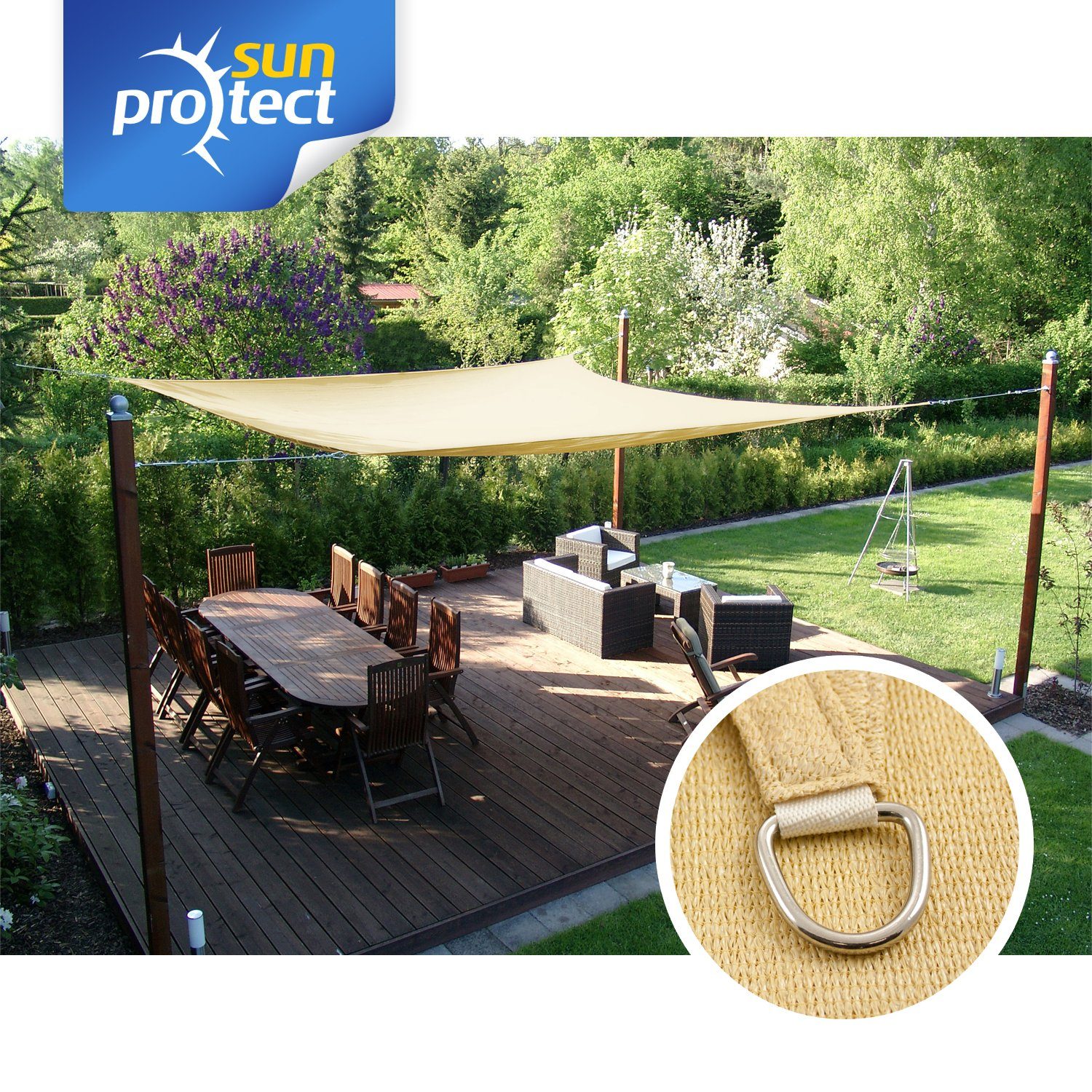 sunprotect Sonnensegel 4 x 3,5 m günstig online kaufen