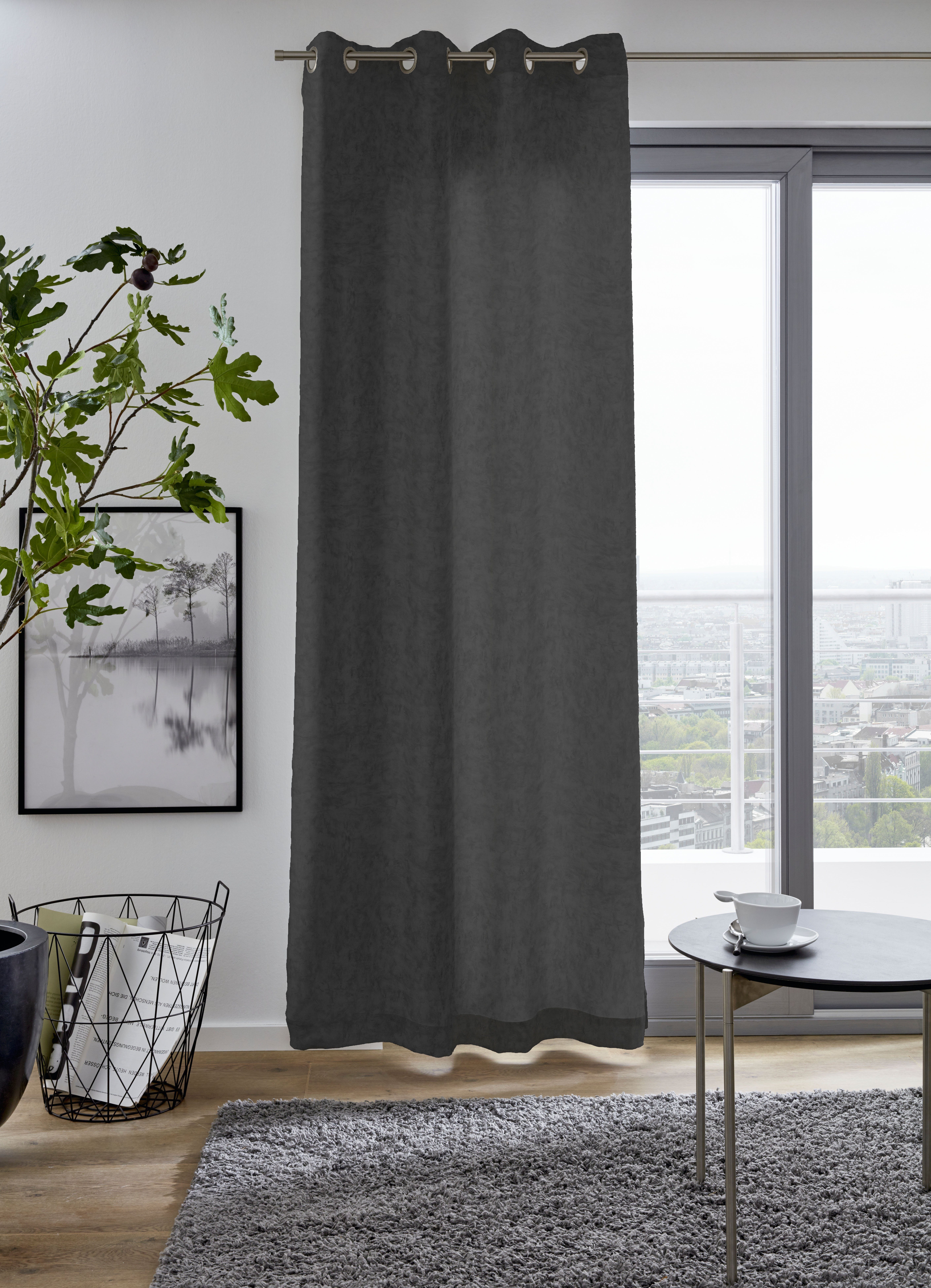 my home Vorhang MARMOR, Ösen (1 günstig online kaufen