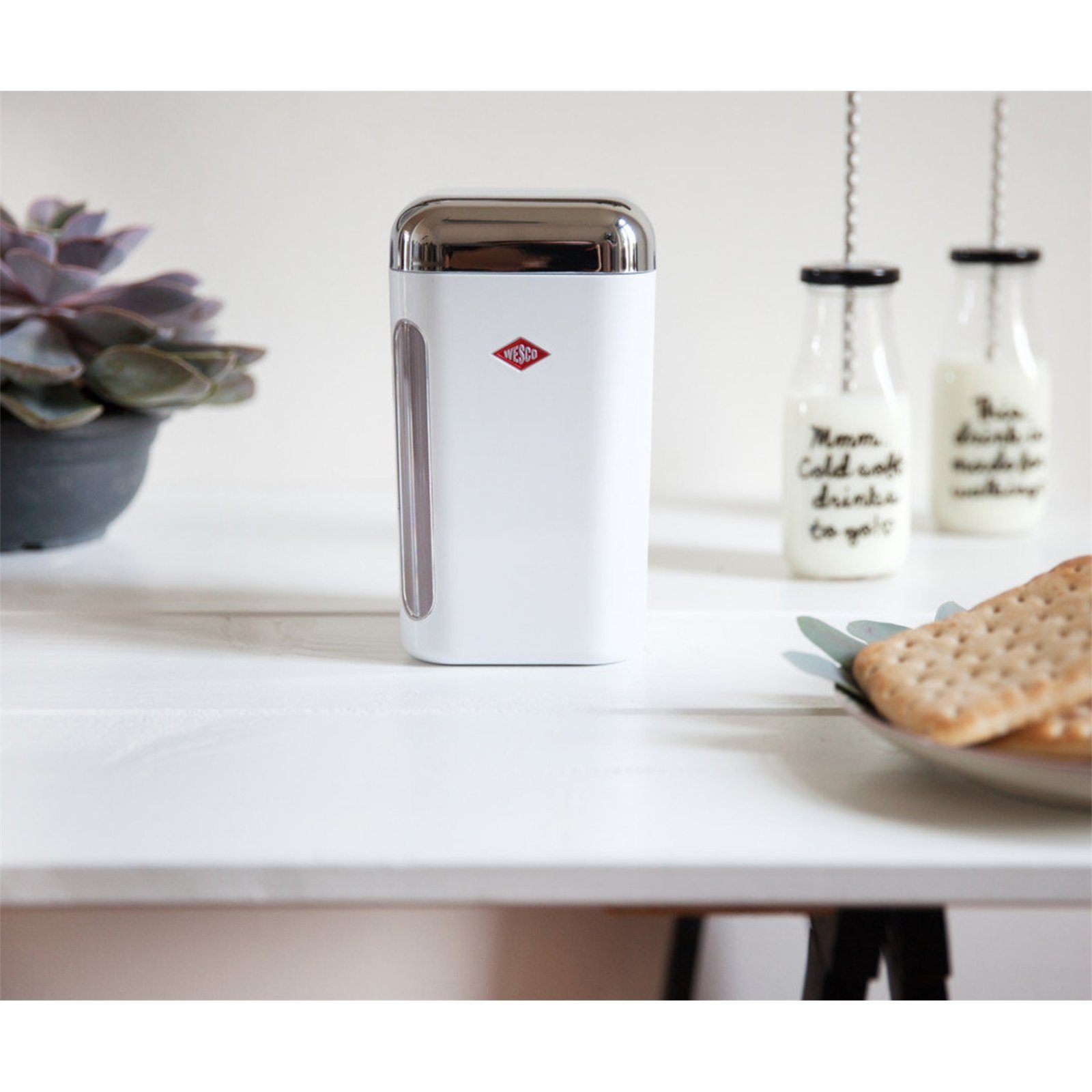 WESCO Vorratsdose »Vorratsdose eckig mit Fenster«, Hochwertiger