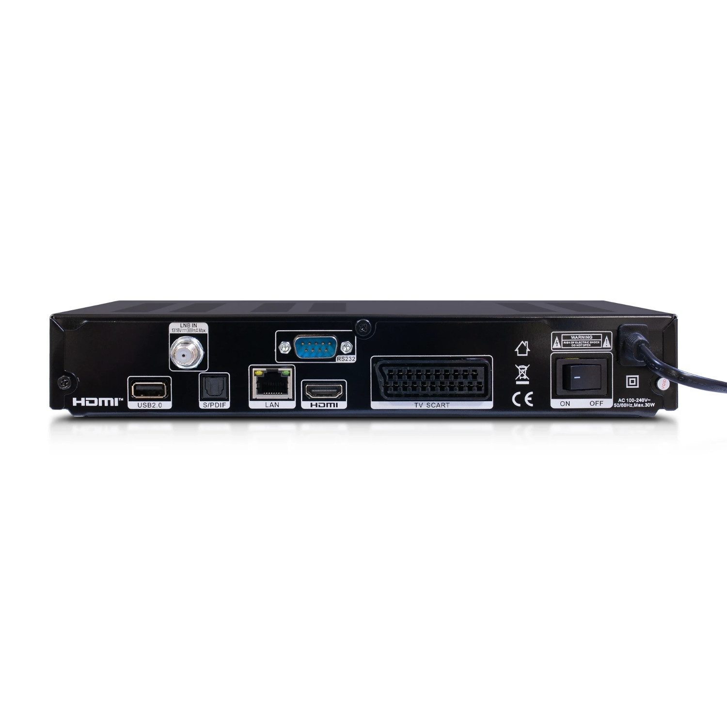 ab-com Satellitenempfänger AB CryptoBox 740HD DVB-T2 Receiver (RJ45-Ethernet 10/100 Mbit)