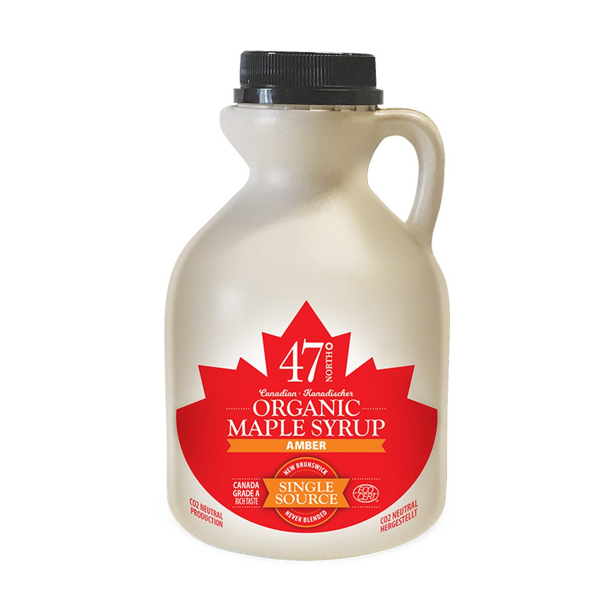 47 NORTH Sirup, 47 North Bio Kanadischer Ahornsirup Organic Maple Syrup Amber 500ml