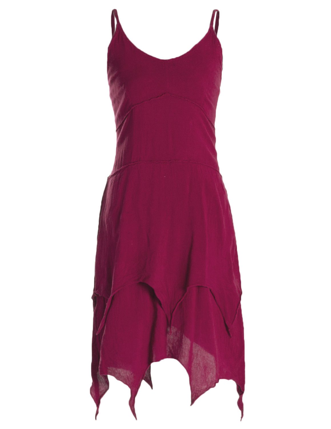 Vishes Zipfelkleid Sommerkleid Lagenlook Baumwolle Spaghettiträger Alternative Mode, Boho, Hippie, Ethno, Festival