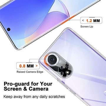 CoolGadget Handyhülle Transparent Ultra Slim Case für Huawei Nova 9, Honor 50 6,57 Zoll, Silikon Hülle Dünne Schutzhülle für Huawei Nova 9 / Honor 50 Hülle