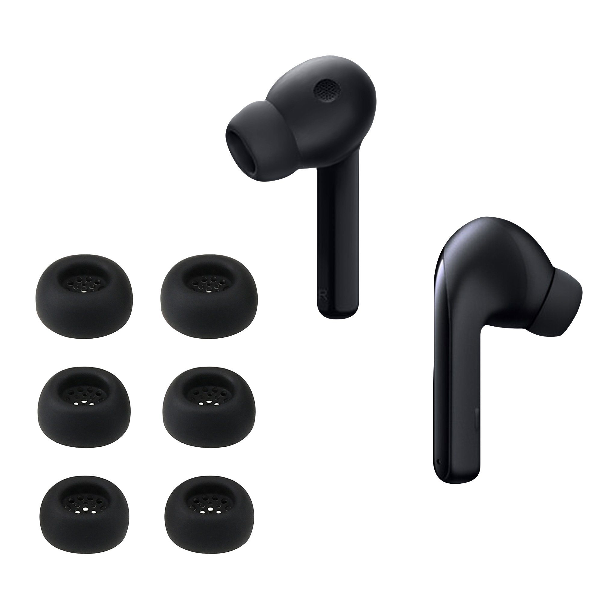 kwmobile 6x Polster für Xiaomi Buds 3 Ohrpolster (3 Größen - Silikon Ohrstöpsel In-Ear Kopfhörer)