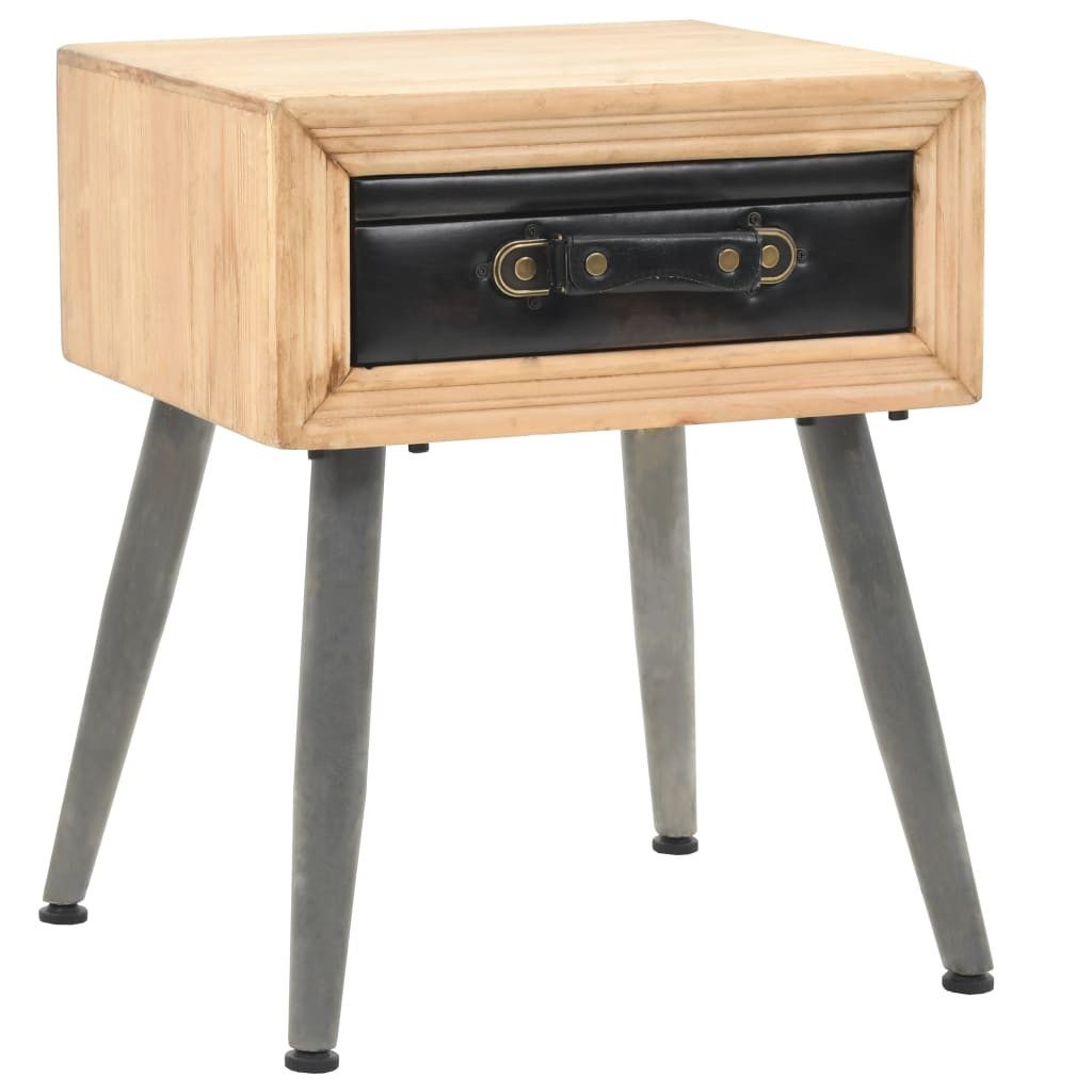 vidaXL Nachttisch Nachtisch Massivholz Tanne 43x38x50 cm (1-St), Tannenholz Massiv Nachtisch Nachtkommode Nachtschrank Nachtkonsole