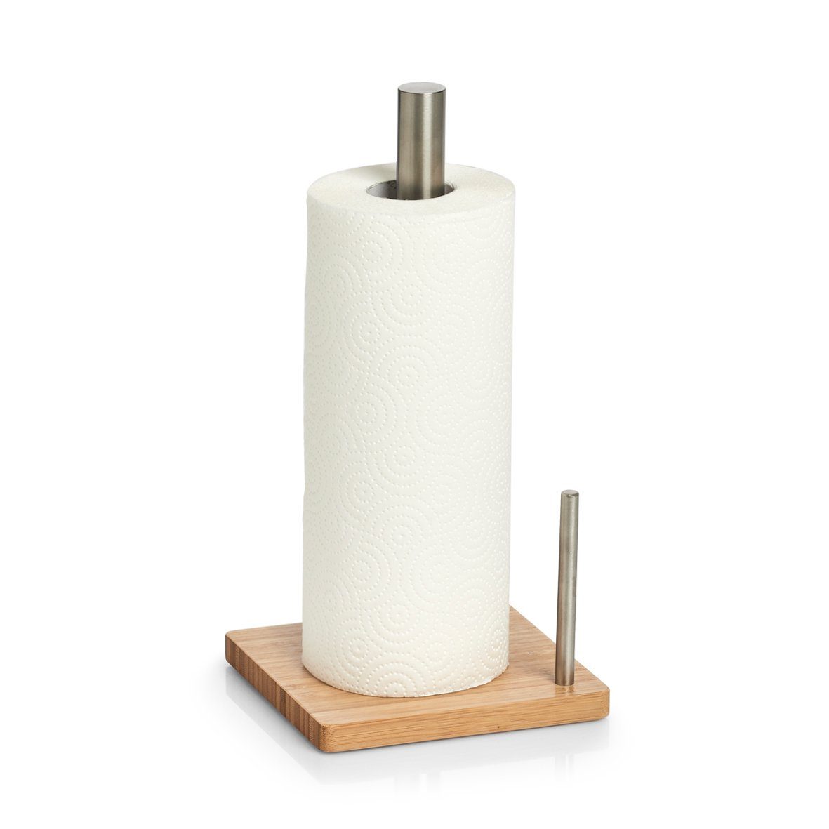 Zeller Present Küchenrollenhalter Edelstahl/Bambus günstig online kaufen