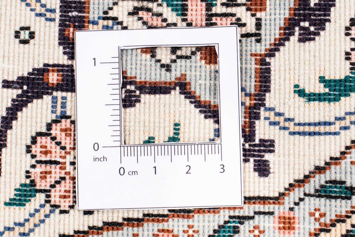 Orientteppich Perser - Täbriz mit 151 - Einzelstück 7 cm x beige, Royal Höhe: mm, Zertifikat rund 151 rund, Wohnzimmer, Handgeknüpft, - - morgenland