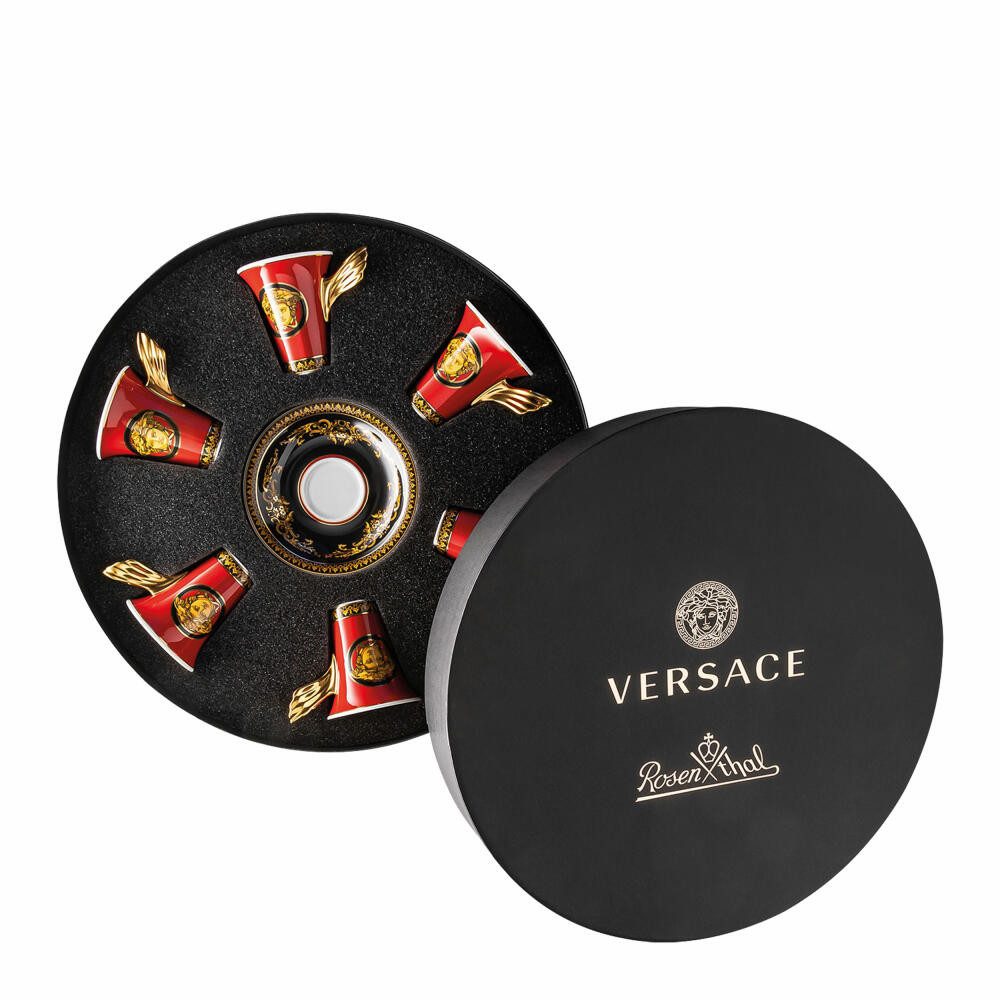 Rosenthal meets Versace Espressotasse 6er-Set Medusa, 6-tlg., Porzellan