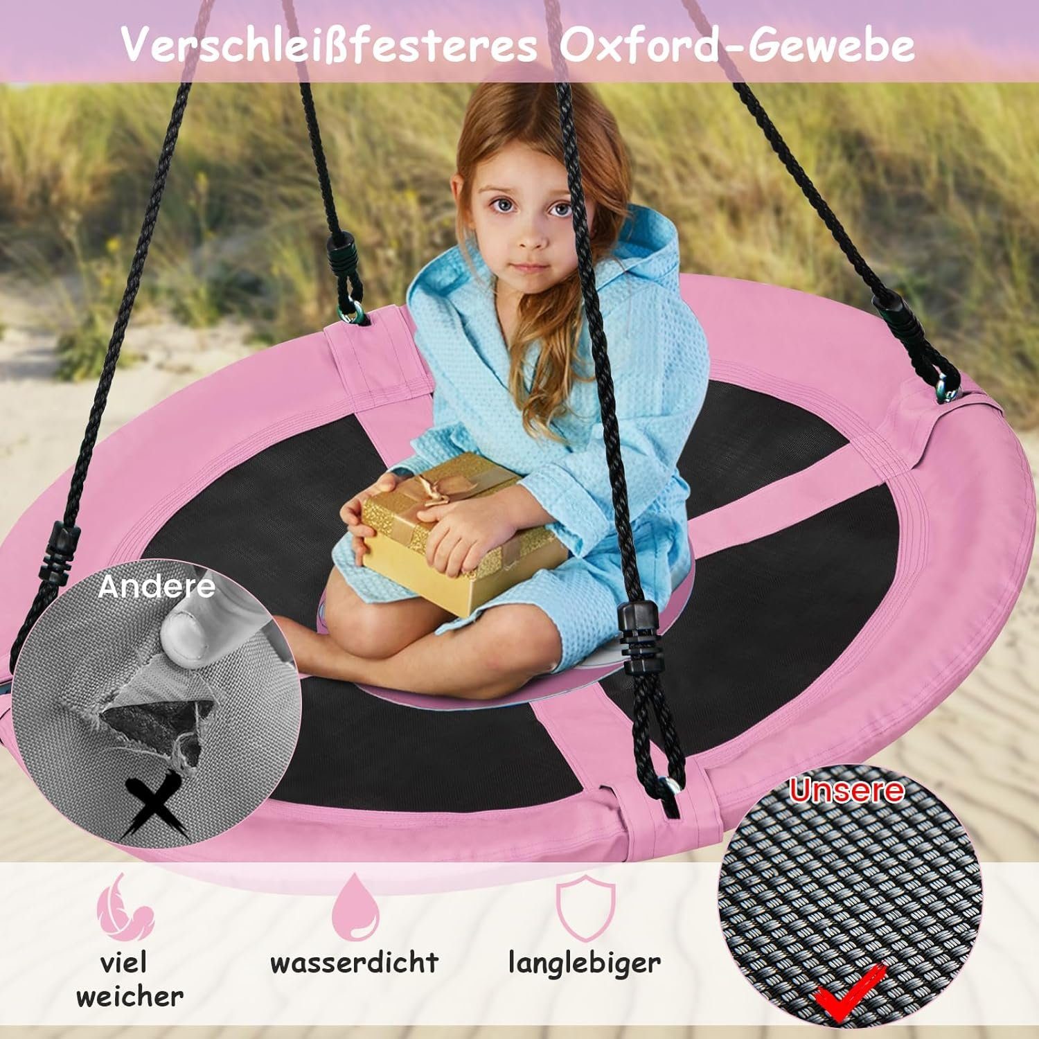 KOMFOTTEU Nestschaukel Ø100cm, bis 100kg, für günstig online kaufen