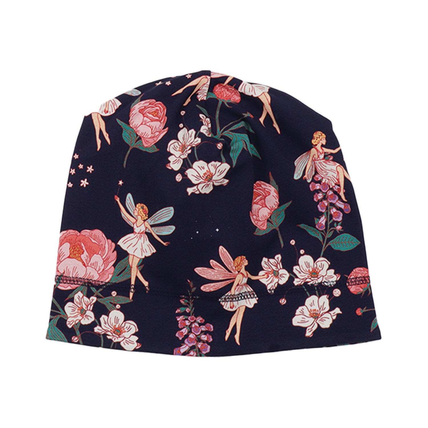 Walkiddy Jerseymütze Walkiddy Feen & Blumen Kinder Bio Baumwolle GOTS Dunkelblau - Bio Baumwolle,GOTS, Kinderbekleidung,nachhaltige Klamotten