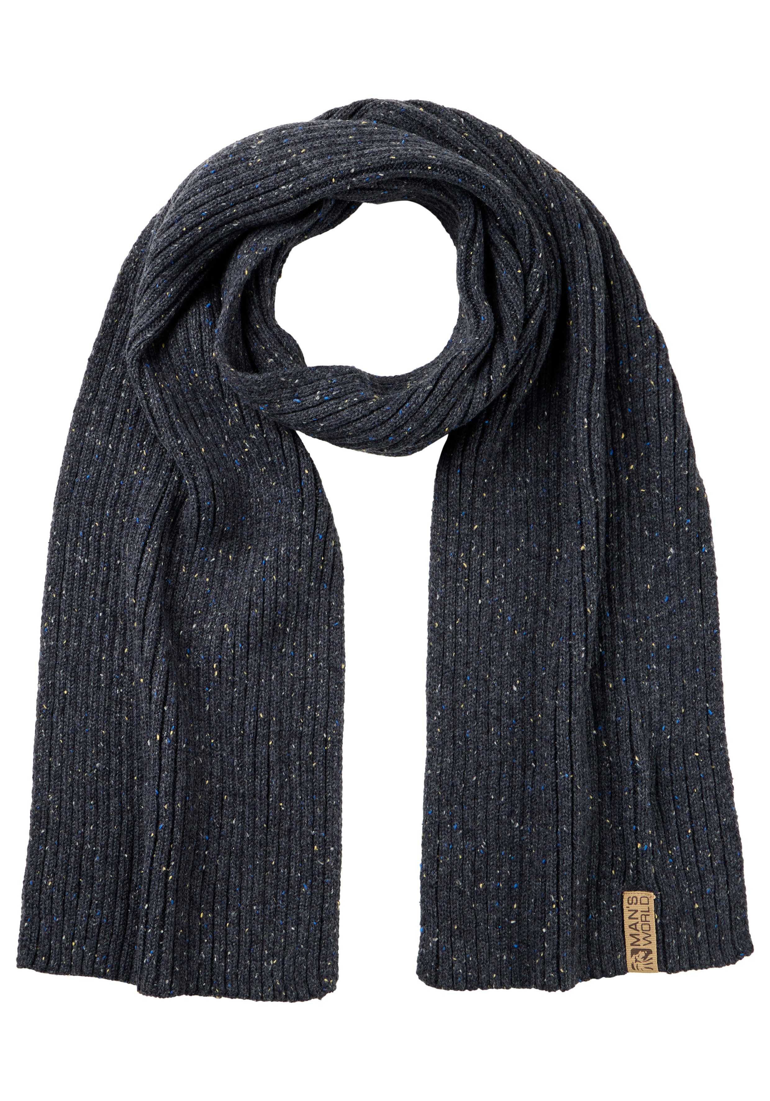 Man's World Schal, aus Baumwollmischung, mit Badge-Applikation, für Herren. € 34,99, (€ 34,99 pro 1 Stk).
