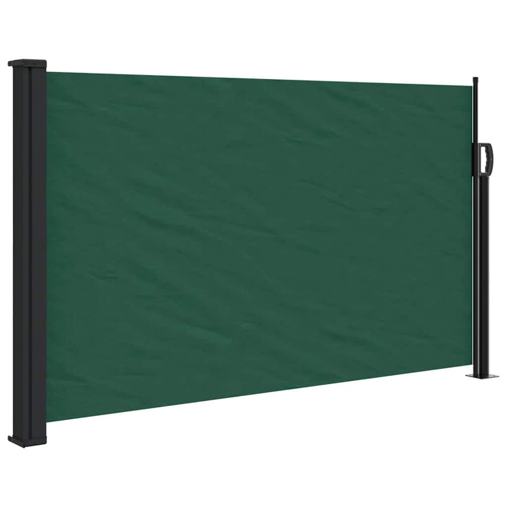 vidaXL Seitenmarkise Seitenmarkise Ausziehbar Dunkelgrün 117x300 cm