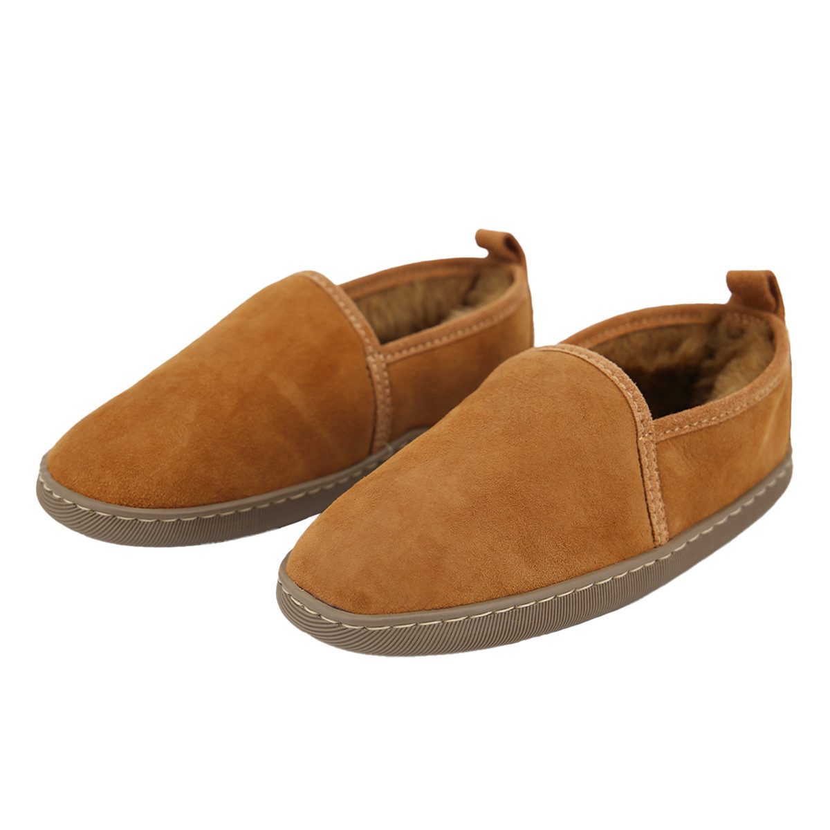 Hollert Hausschuh Unisex Hüttenschuhe Hubert gefüttert Echtleder Merino Schaffell