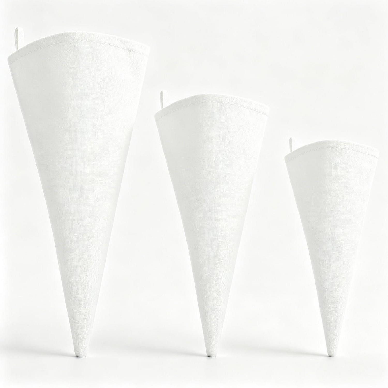 LuxusKollektion Spritzbeutel Spritzbeutel Set 3 Stk. Baumwolle 35-45cm