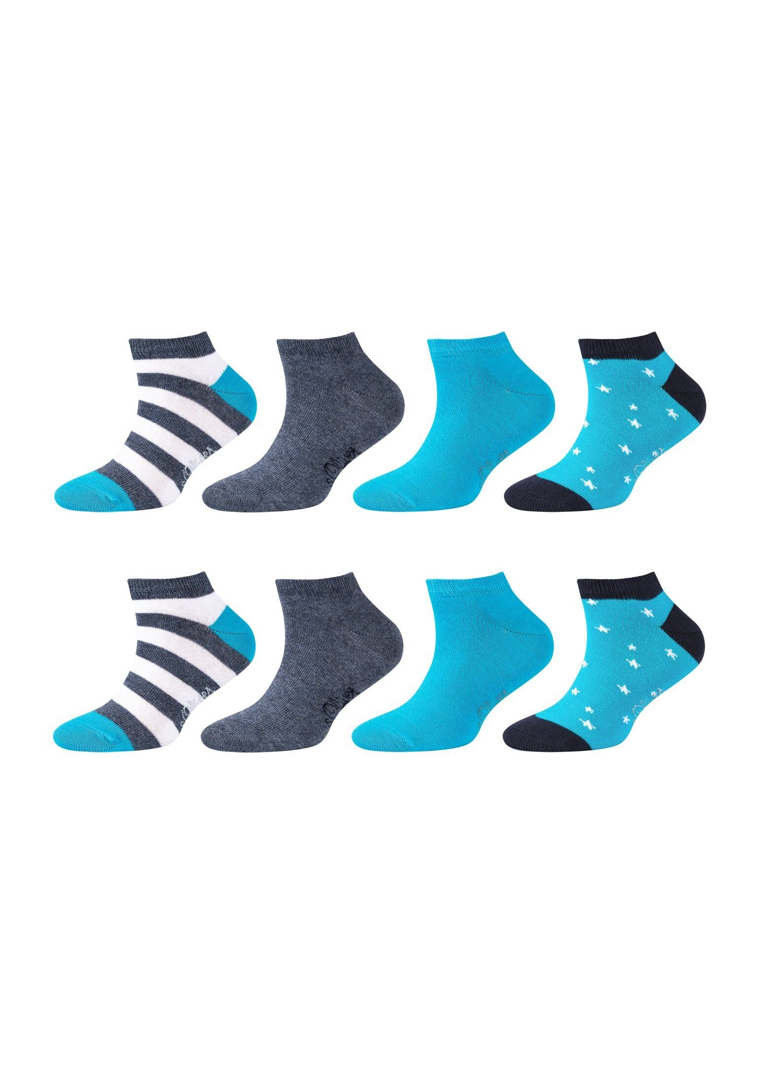 s.Oliver Sneakersocken Sneakersocken 8er blue Pack