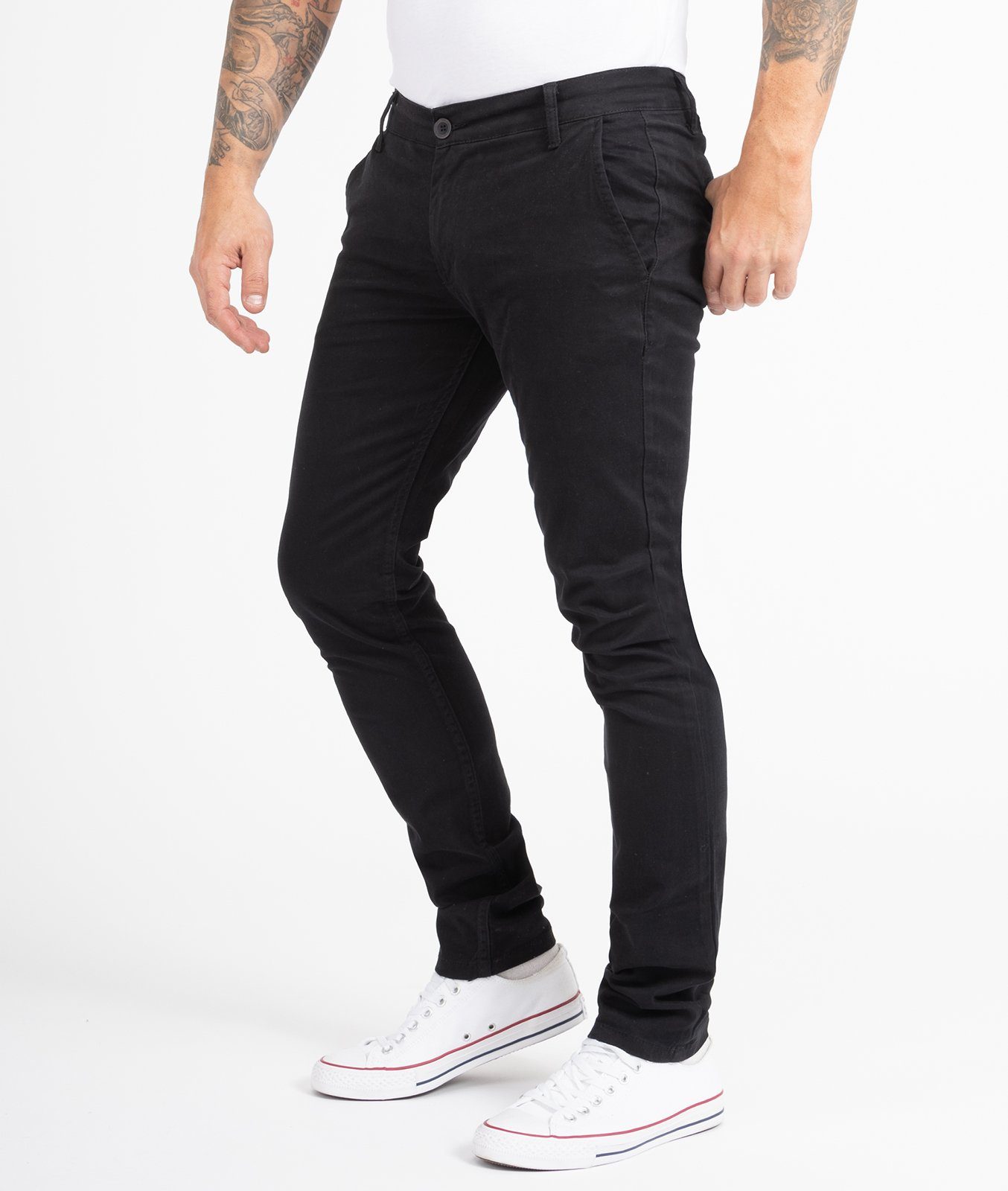 Indumentum Chinohose Herren Slim Fit Hose IS-305