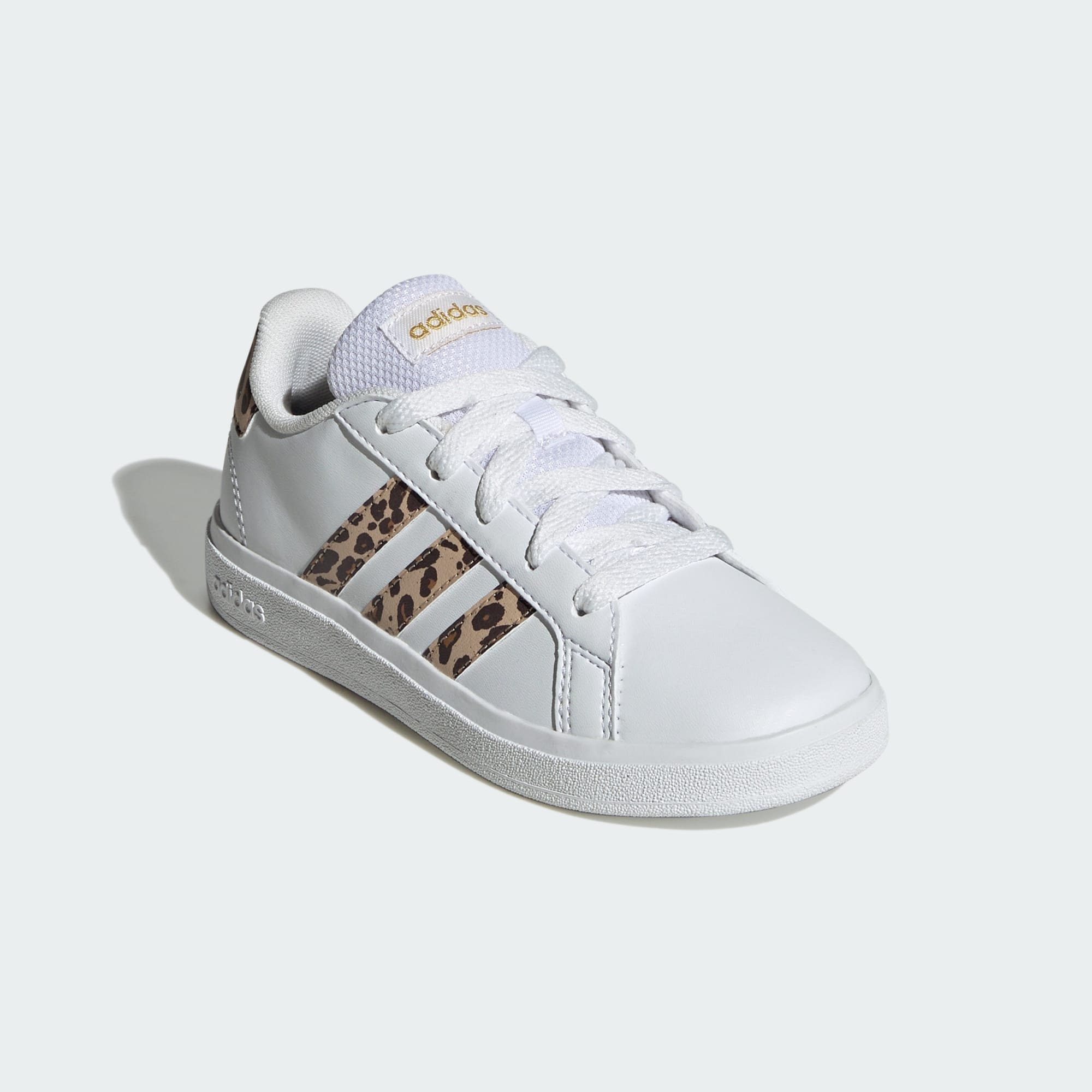 GRAND KIDS adidas SHOES COURT Sportswear Sneaker Matte / Magic White / 2.0 Beige Cloud Gold