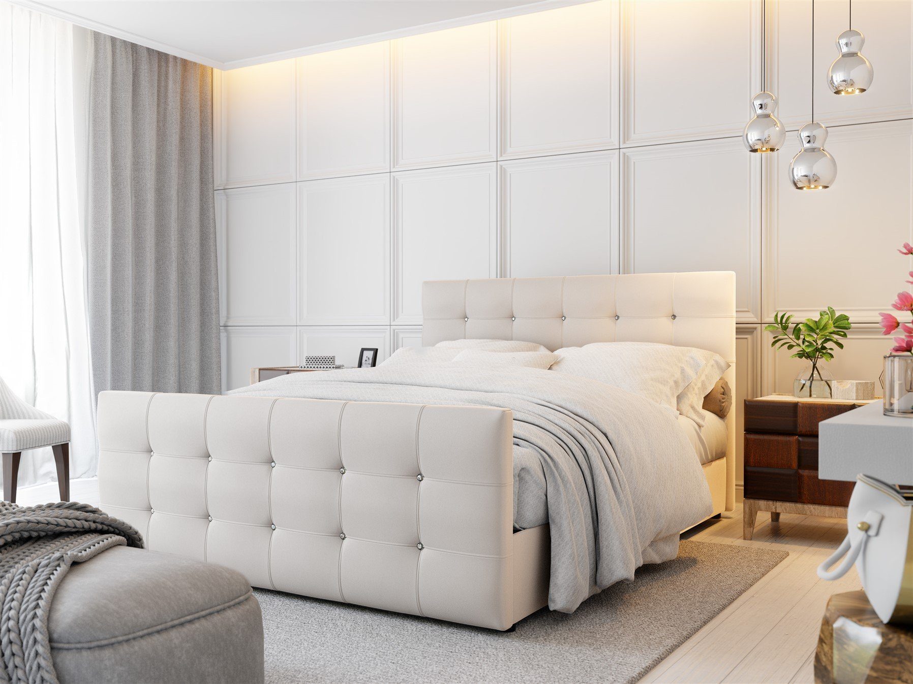 Fun Möbel Boxbett Schlafzimmerbett MAURO in günstig online kaufen