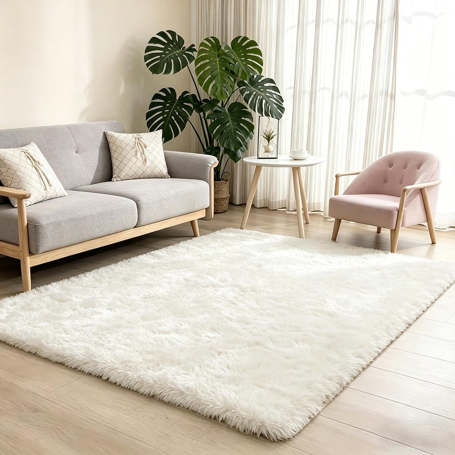 MCC direct Hochflor-Teppich Hochflor-Teppich – luxuriöser Flauschteppich - 7 Größen & 7 Farben
