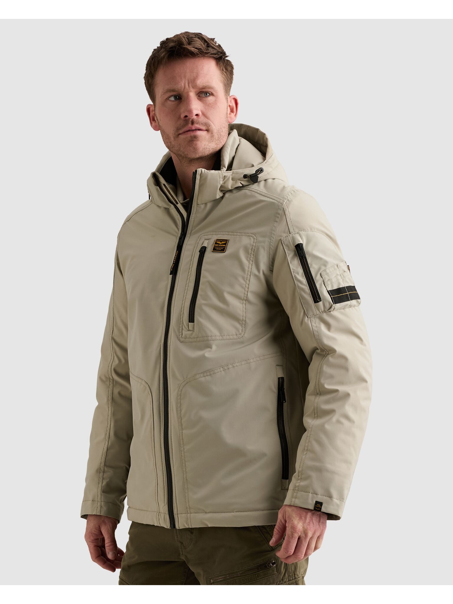 PME LEGEND Outdoorjacke CONESTOGA Dasrip mit abzippbarer Kapuze, wasserabweisend, Regular Fit