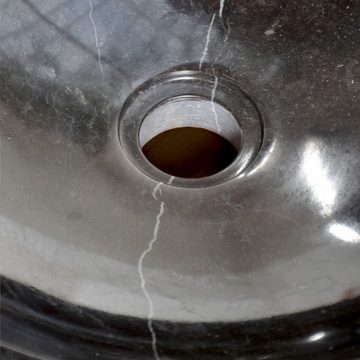 Tikamoon Waschbecken Calypso Waschbecken aus Marmor black