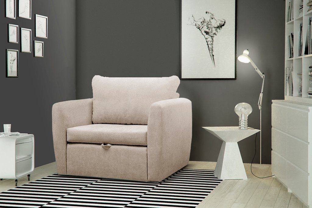 Mars Möbel Relaxsessel »Sofa Couch Schlafsofa Sessel KAMEL mit  Schlaffunktion mit Bettkasten« online kaufen | OTTO